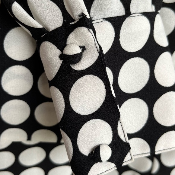 Vero Moda black with white polka dot blouse - Picture 4 of 5